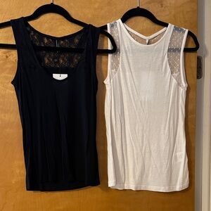 Set of Two Tops with Lace Detail